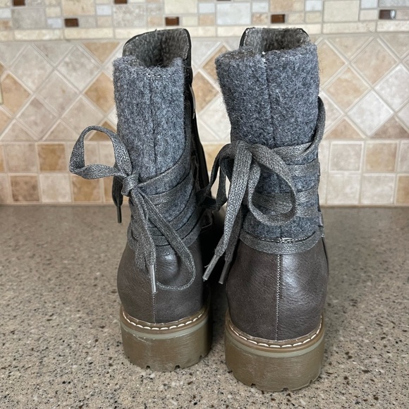 Patrizia Women’s Dawna Grey Multi Faux Leather Boot Size 41 US 10 - Picture 6 of 11